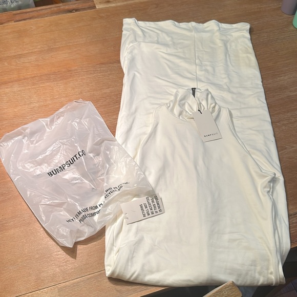 IVORY SELENA MATERNITY BUMPSUIT DRESS - Picture 3 of 6